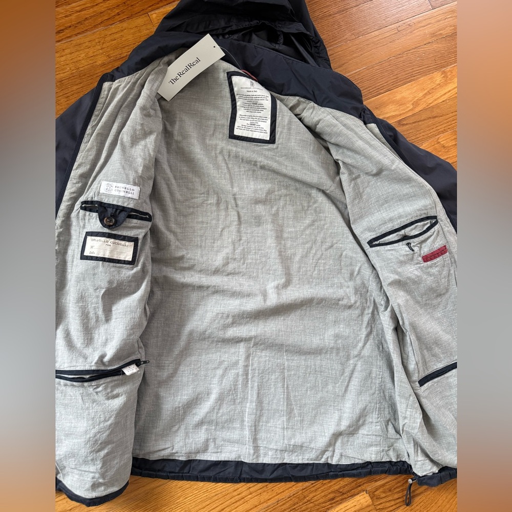 Authentic Brunello Cucinelli hooded technical jacket made in Italy. - Picture 7 of 14